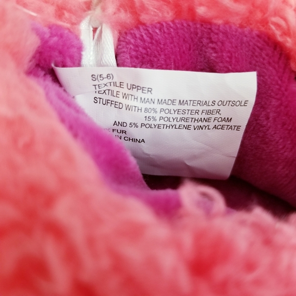 3/$15 Pink Unicorn Slippers New sz Small - Picture 7 of 8